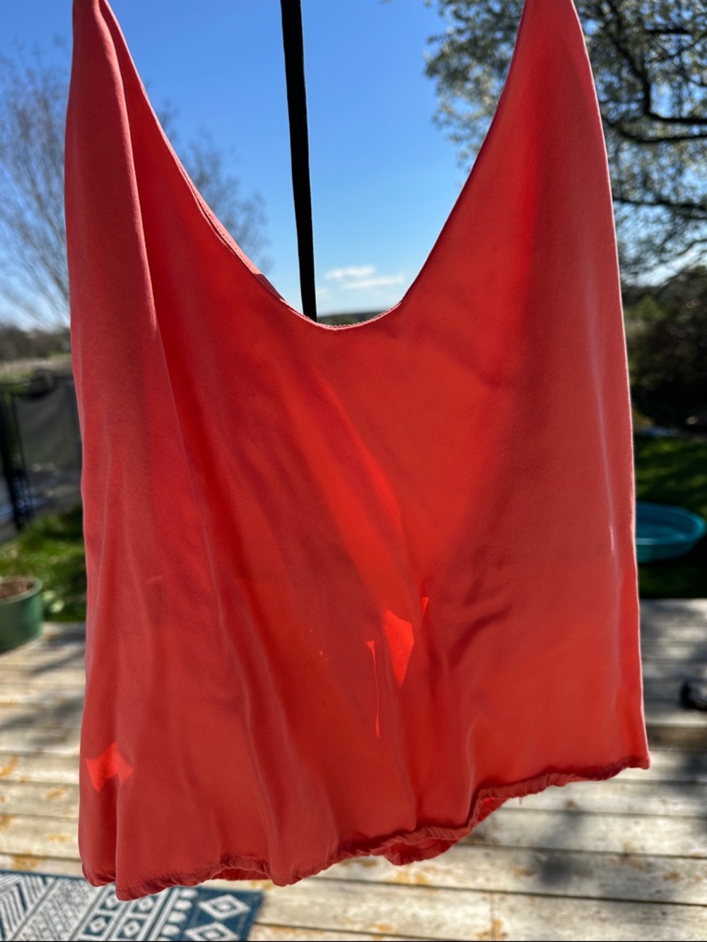 lunya Coral, Washable Silk Tank Top